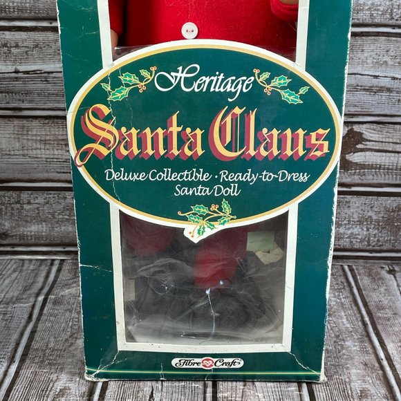 Vintage HERITAGE Santa Claus Ready to Dress 16" Posable Doll NIB Box Damaged - Picture 4 of 8